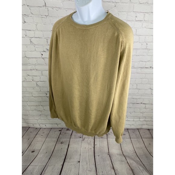 Henry Cottons Light Brown Cable Knit Pullover Sweater Made In Italy Mens XXL - Picture 3 of 8